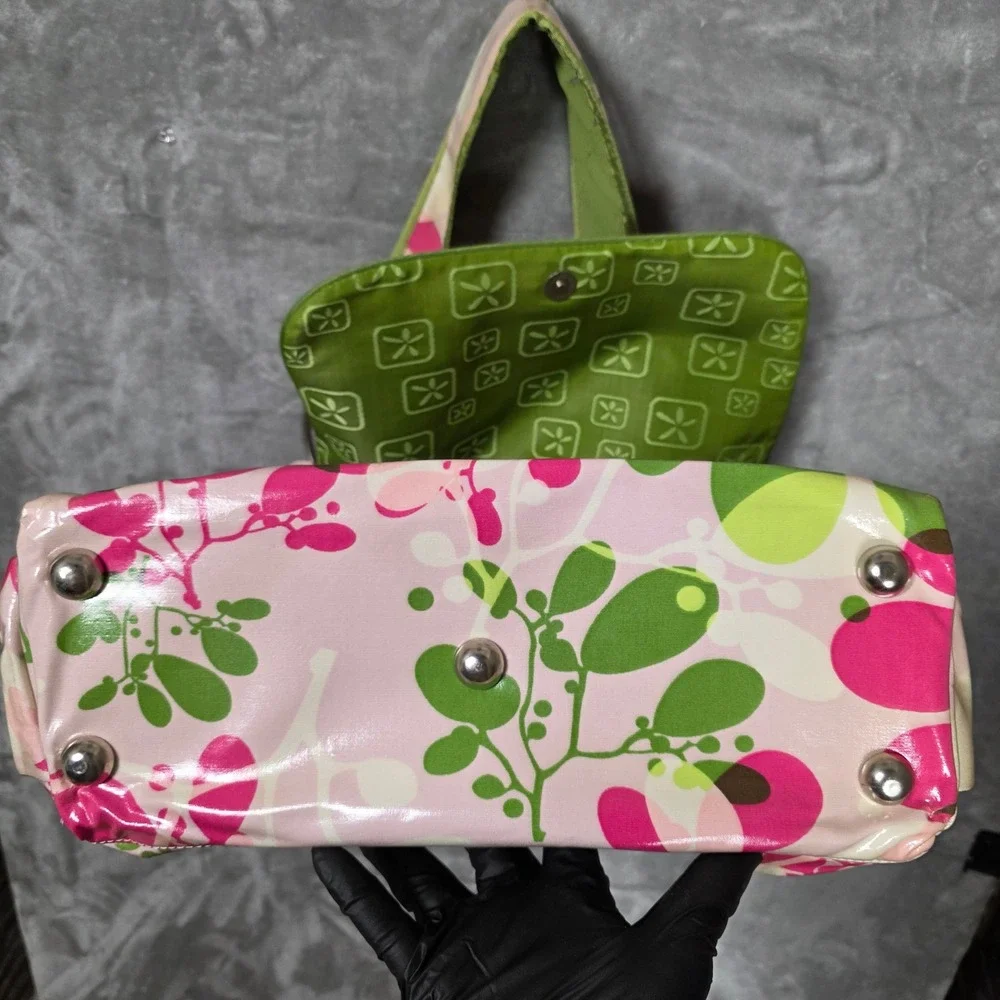 Fleurville Mothership Diaper Bag Floral Green-LAM Pink Green Storage Travel Baby